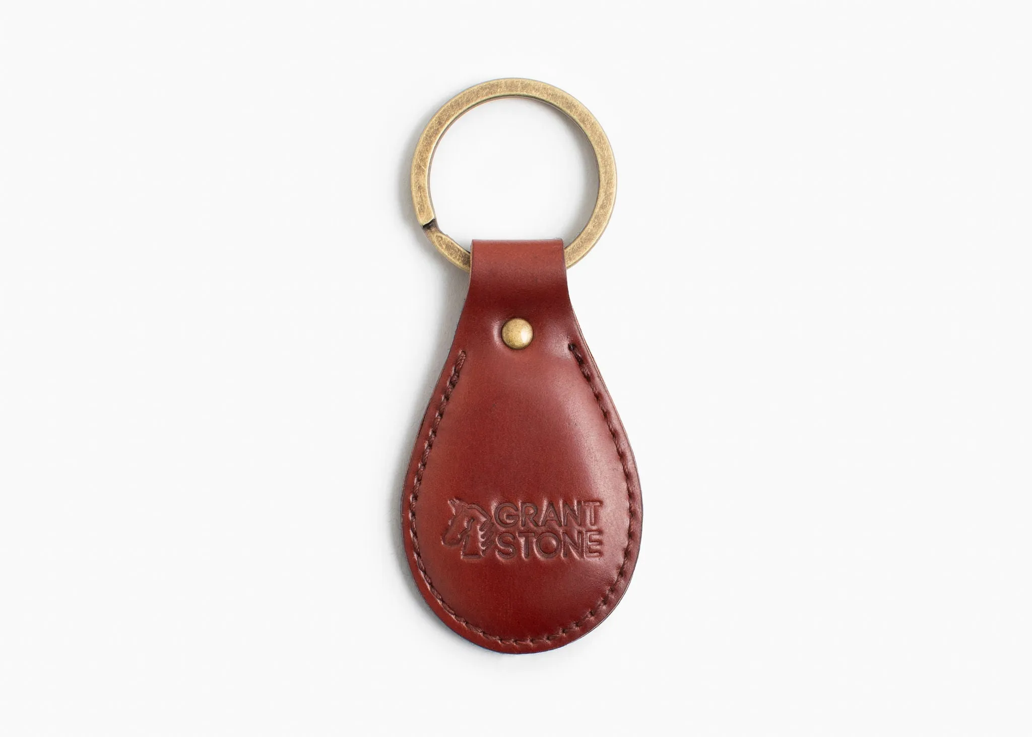 Garnet Shell Cordovan Key Fob sold by Grant Stone