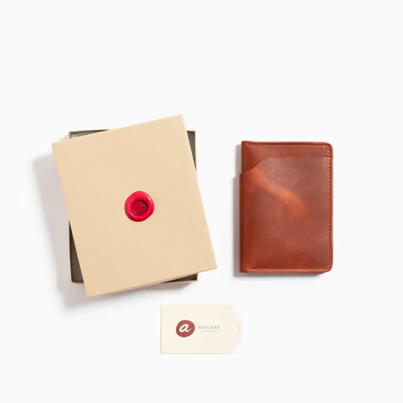 Ashland Traveler Passport Holder - English Tan Dublin made by Grant Stone