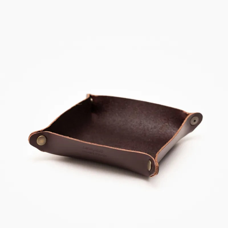 Ashland Valet Tray - Color #8 Chromexcel made by Grant Stone