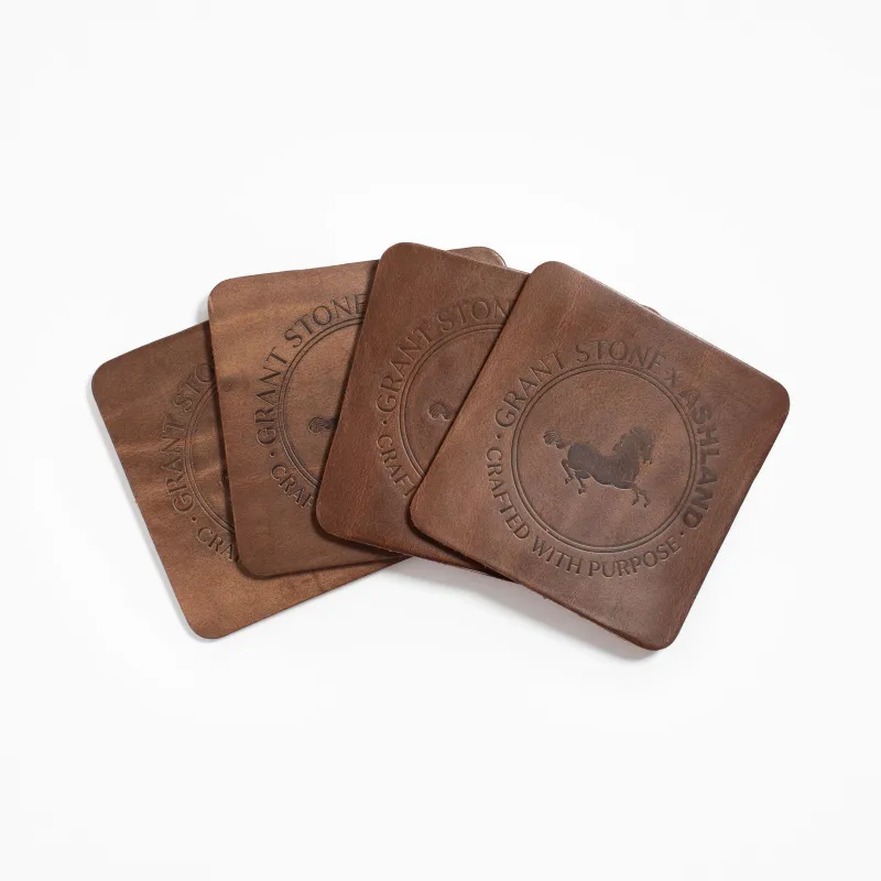 Ashland Coasters - Dune Chromexcel made by Grant Stone