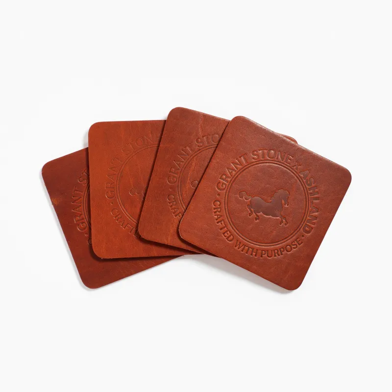 Ashland Coasters - English Tan Dublin made by Grant Stone