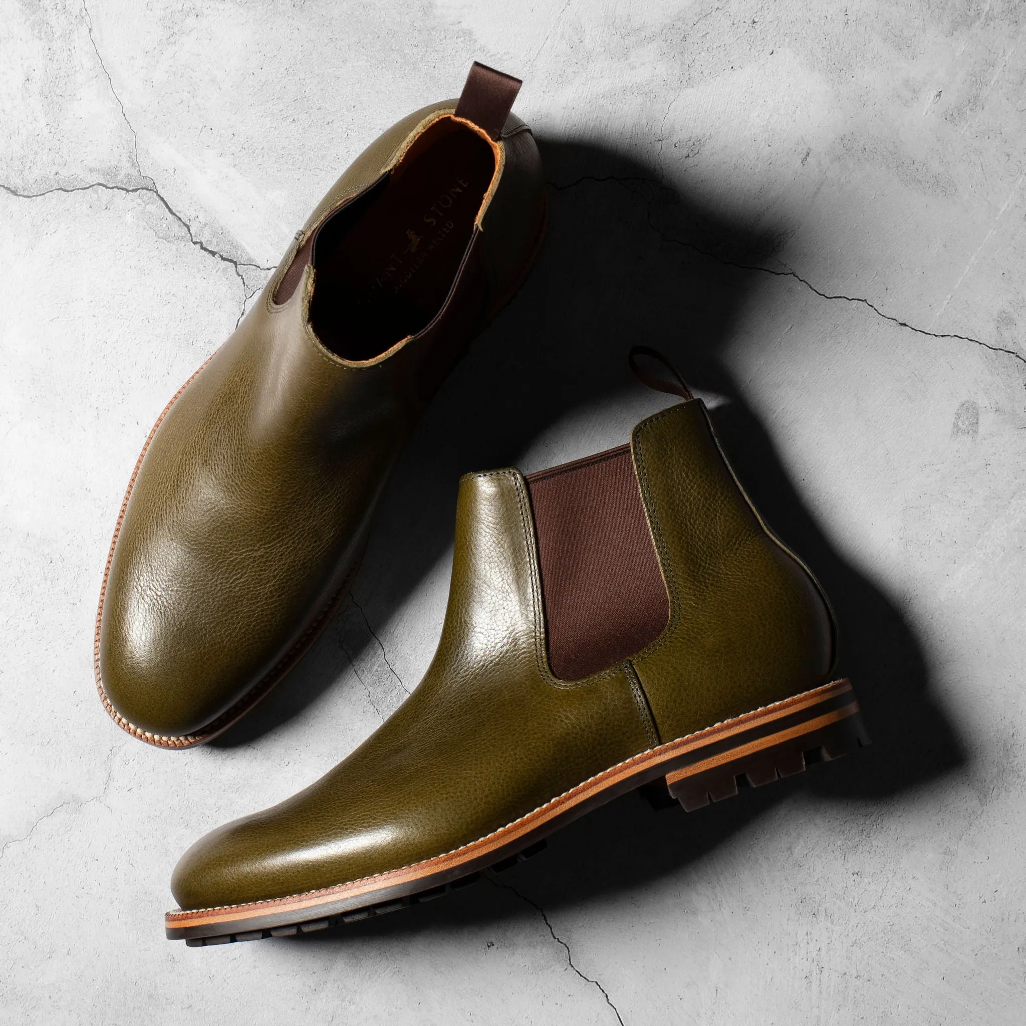 Pre-Order | Chelsea Boot - Olive Minerva Box sold by Grant Stone product image thumbnail 3