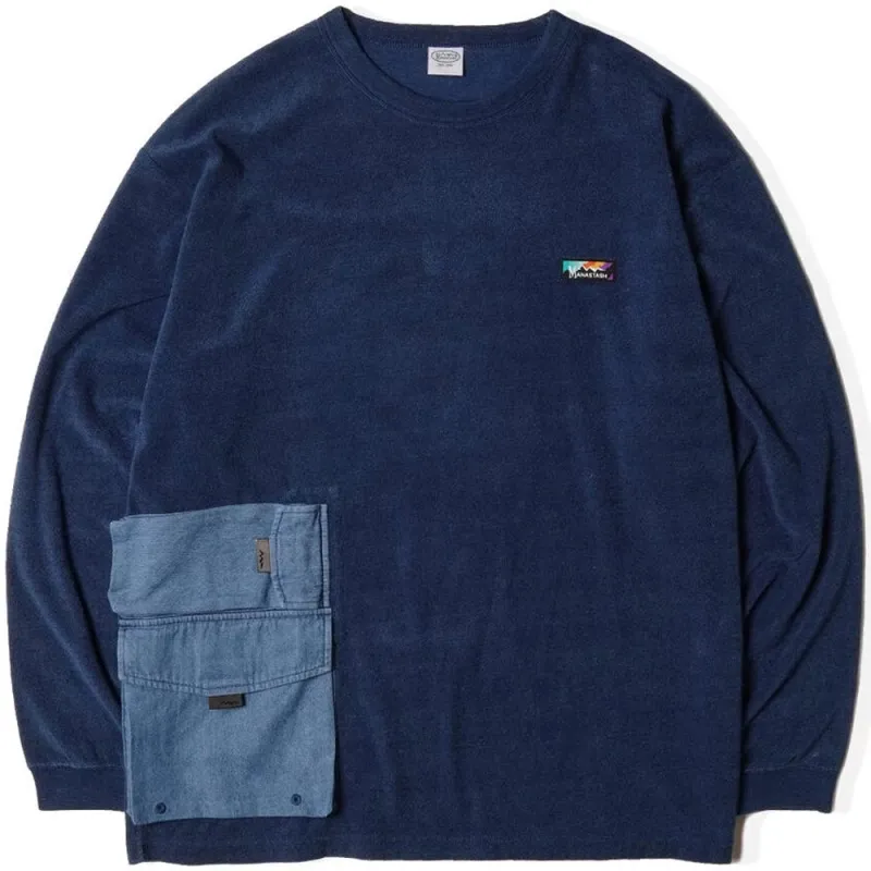 Snug Pile Cargo Pocket Tee 'Indigo' sold by Hatchet Outdoor Supply Co