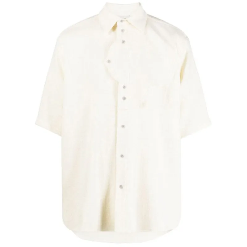 GMBH | Layered Detail Terry Cloth Shirt 'Off White' sold by Hatchet Outdoor Supply Co
