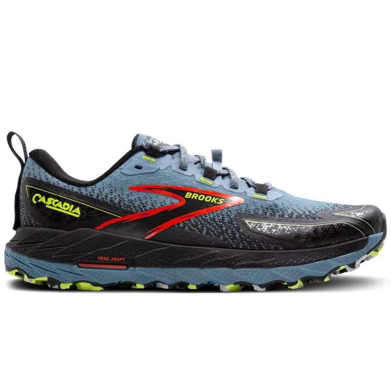 BROOKS | Cascadia 18 Trail Running Shoes 'Citadel / Ebony / Lime' sold by Hatchet Outdoor Supply Co