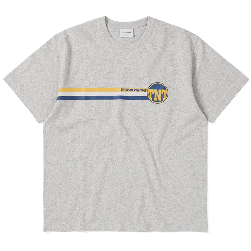 TNT Track Lines Tee 'Heather Grey' made by thisisneverthat