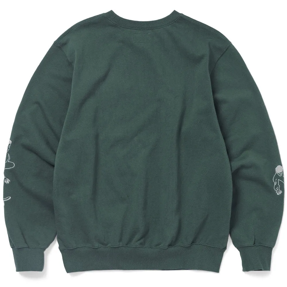 Sketch Embroidery Crewneck 'Dark Green' sold by Hatchet Outdoor Supply Co product image thumbnail 2