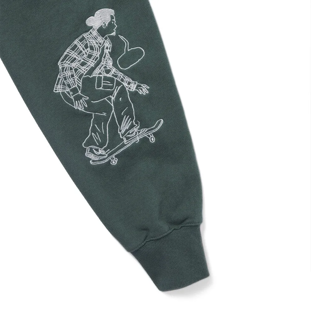Sketch Embroidery Crewneck 'Dark Green' sold by Hatchet Outdoor Supply Co product image thumbnail 5