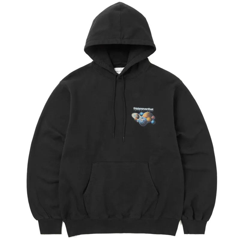 thisisneverthat | Solar System Hoodie 'Black' sold by Hatchet Outdoor Supply Co