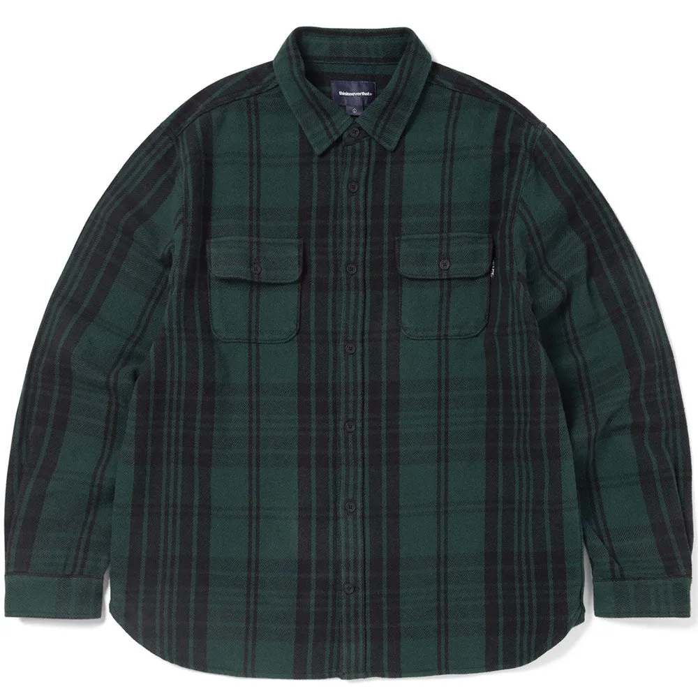Big Flannel Work Shirt 'Green' sold by Hatchet Outdoor Supply Co