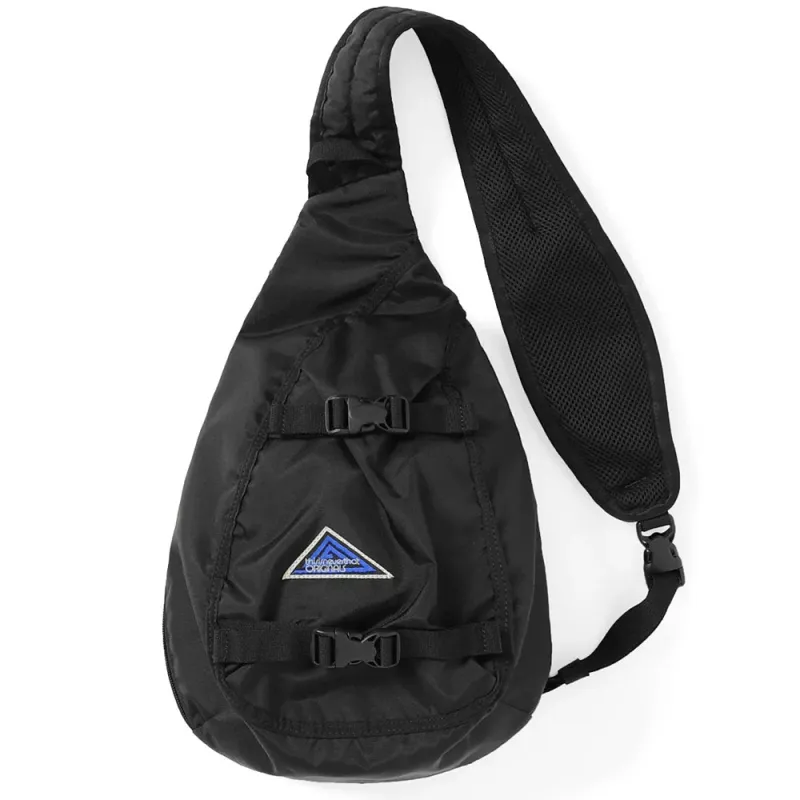 thisisneverthat | Washed Nylon Sling Bag 'Black' sold by Hatchet Outdoor Supply Co
