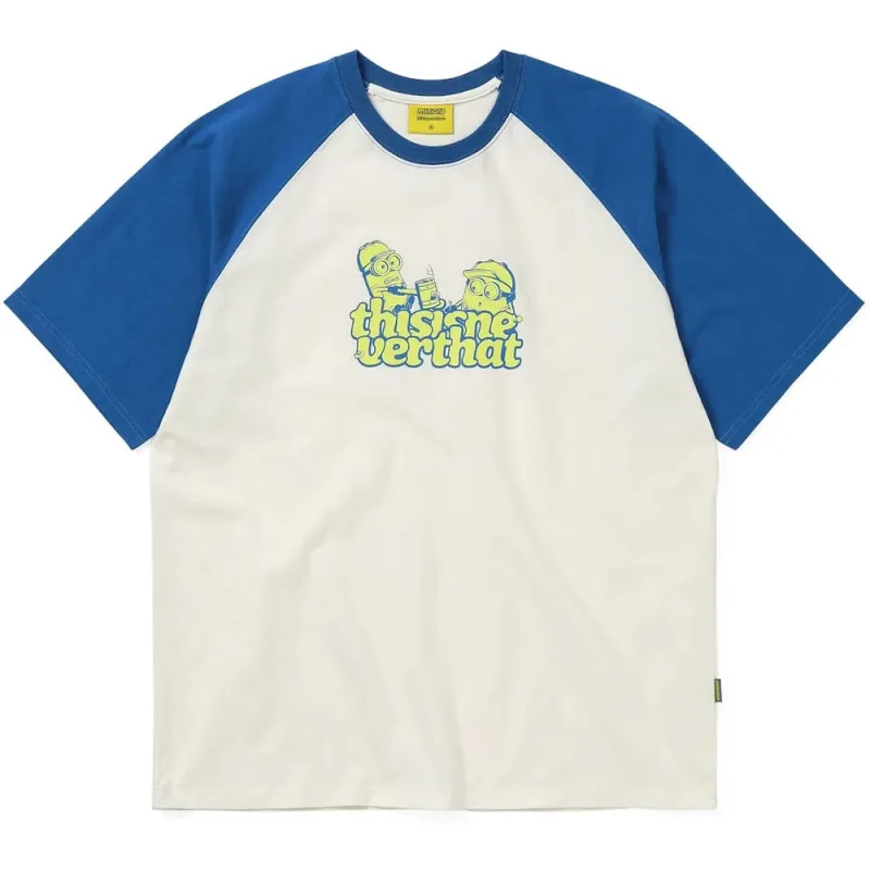 thisisneverthat | TNT MINIONS Raglan Tee 'White' sold by Hatchet Outdoor Supply Co