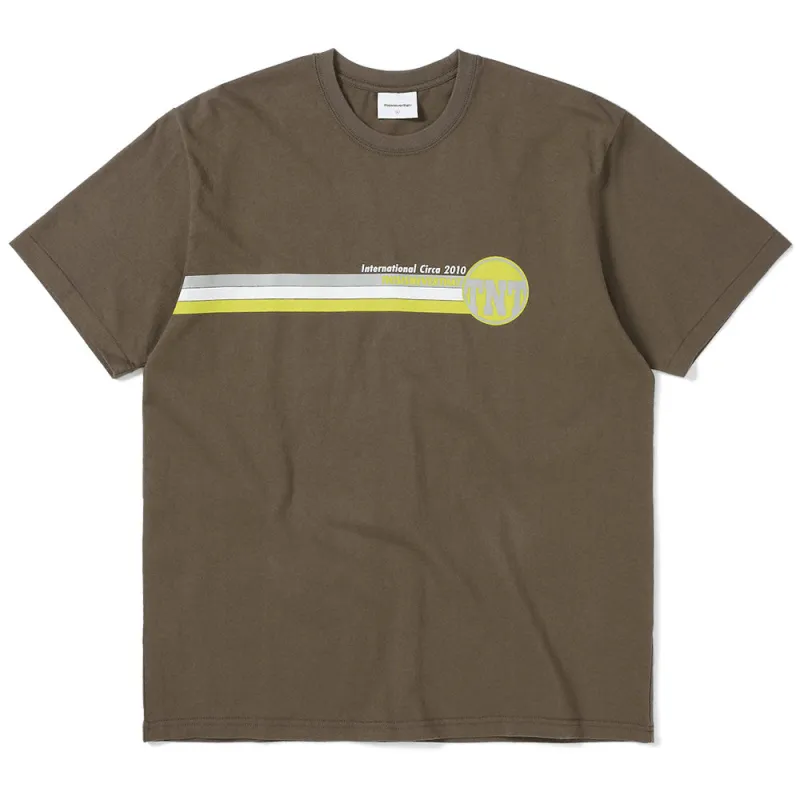 thisisneverthat | TNT Track Lines Tee 'Brown' made by thisisneverthat