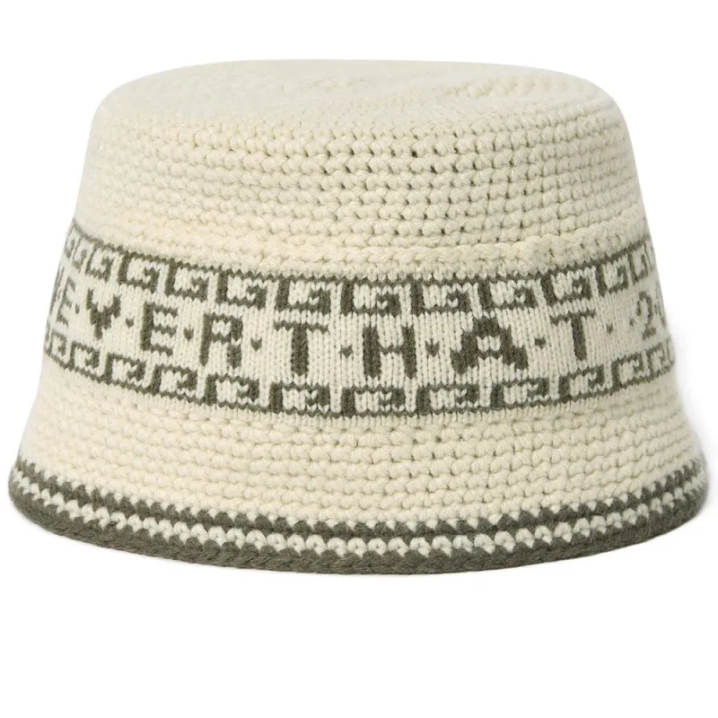 Crochet Bucket Hat 'Ivory' made by thisisneverthat