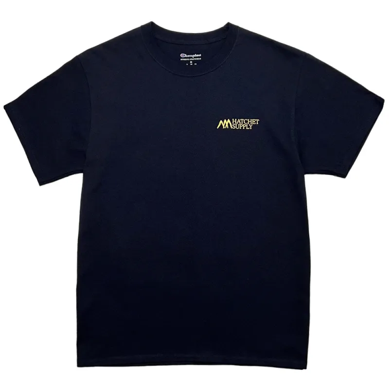 Hatchet Outdoor Supply Co. |  X Champion T425 - Short Sleeve T-Shirt 'Navy' sold by Hatchet Outdoor Supply Co