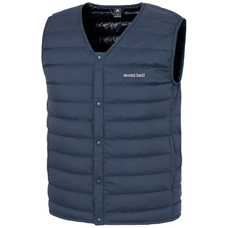 Montbell | Superior Down V-Neck Vest 'Navy' sold by Hatchet Outdoor Supply Co