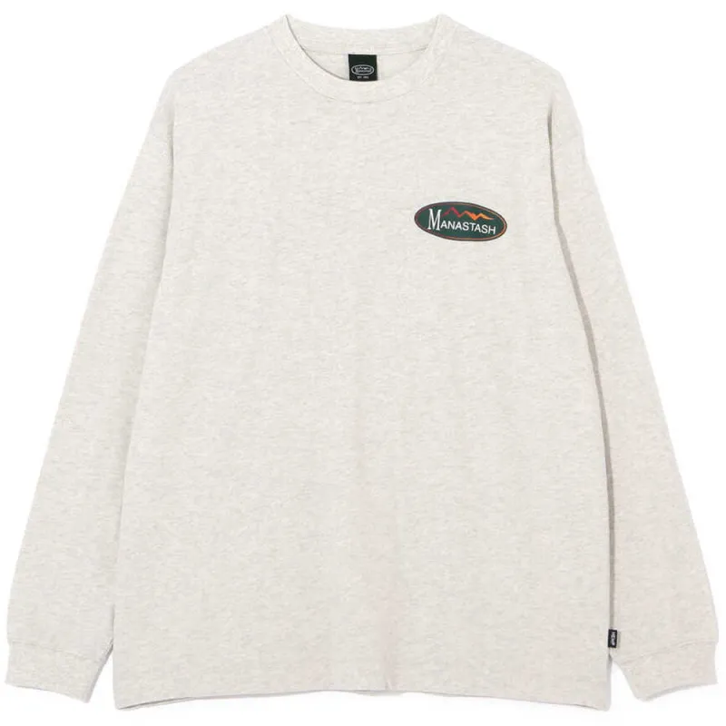 Hemp Long Sleeve Tee Original Logo 'Oatmeal' sold by Hatchet Outdoor Supply Co