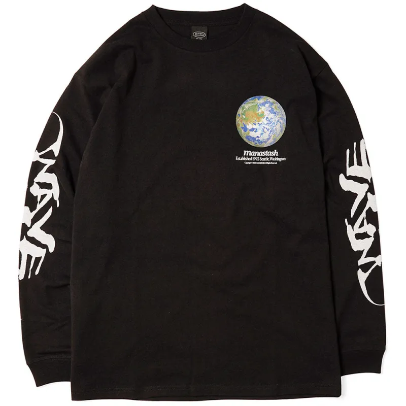 Manastash | Citee Long Sleeve Tee Wave 'Black' sold by Hatchet Outdoor Supply Co