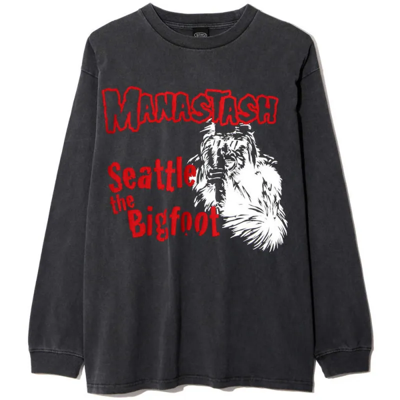 Manastash | Pumice Long Sleeve Tee Big Foot 'Black' sold by Hatchet Outdoor Supply Co