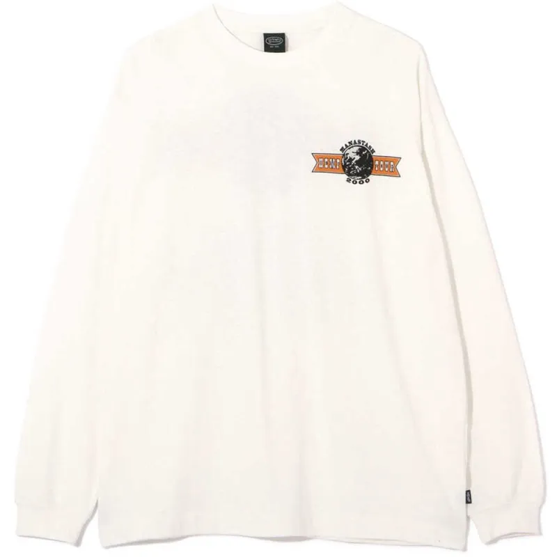 Manastash | Hemp Long Sleeve Tee Hemp Tour 2000 'White' sold by Hatchet Outdoor Supply Co