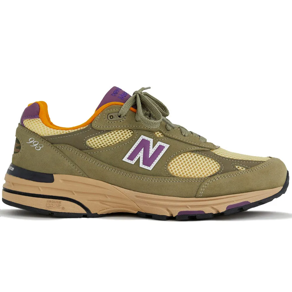 New Balance | Made in USA 993 D Sneakers 'Olive Leaf' sold by Hatchet Outdoor Supply Co