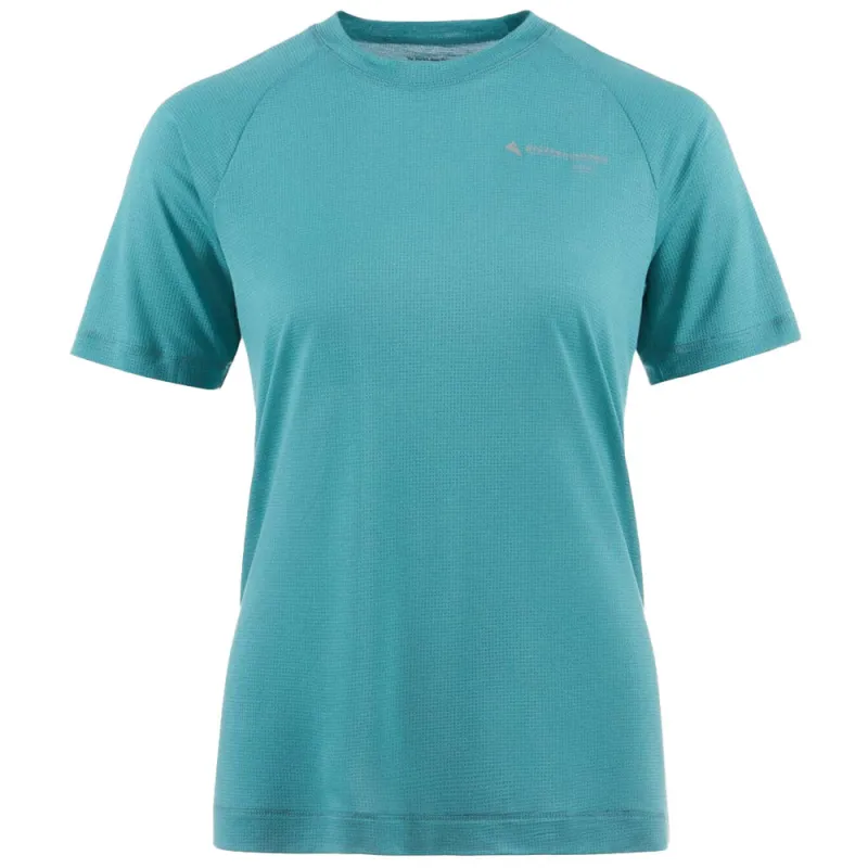 Klattermusen | Women' Groa Short Sleeve Tee 'Teal Blue' sold by Hatchet Outdoor Supply Co