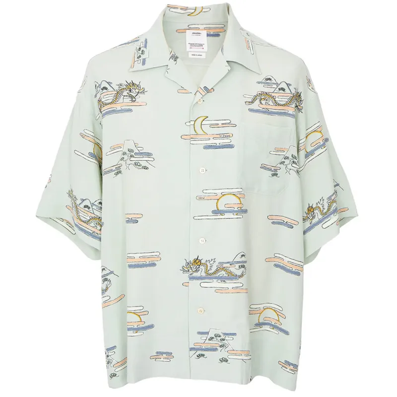 Visvim | Copa Shirt Short Sleeve 'Light Green' sold by Hatchet Outdoor Supply Co