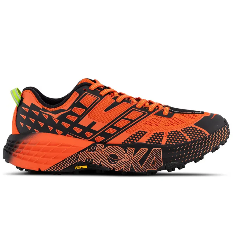 HOKA | Speedgoat 2 Low Shoes 'Tomato / Electric Green' sold by Hatchet Outdoor Supply Co