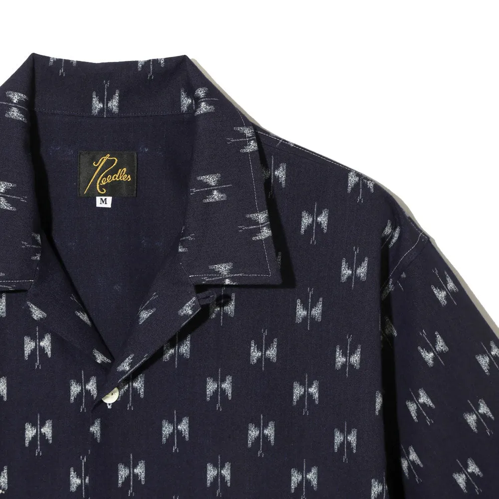 Rebuild by Needles | Cabana Shirt - 6oz Printed Indigo Kasuri 'Dot' sold by Hatchet Outdoor Supply Co product image thumbnail 2