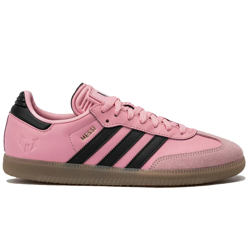 Adidas | Samba Messi Indoor Soccer Shoes 'Light Pink / Core Black / Gum' sold by Hatchet Outdoor Supply Co