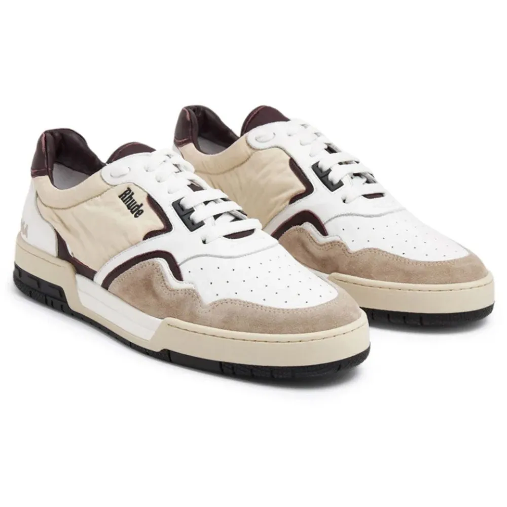 Rhude | Racing Sneaker 'White / Maroon / Beige' sold by Hatchet Outdoor Supply Co product image thumbnail 2