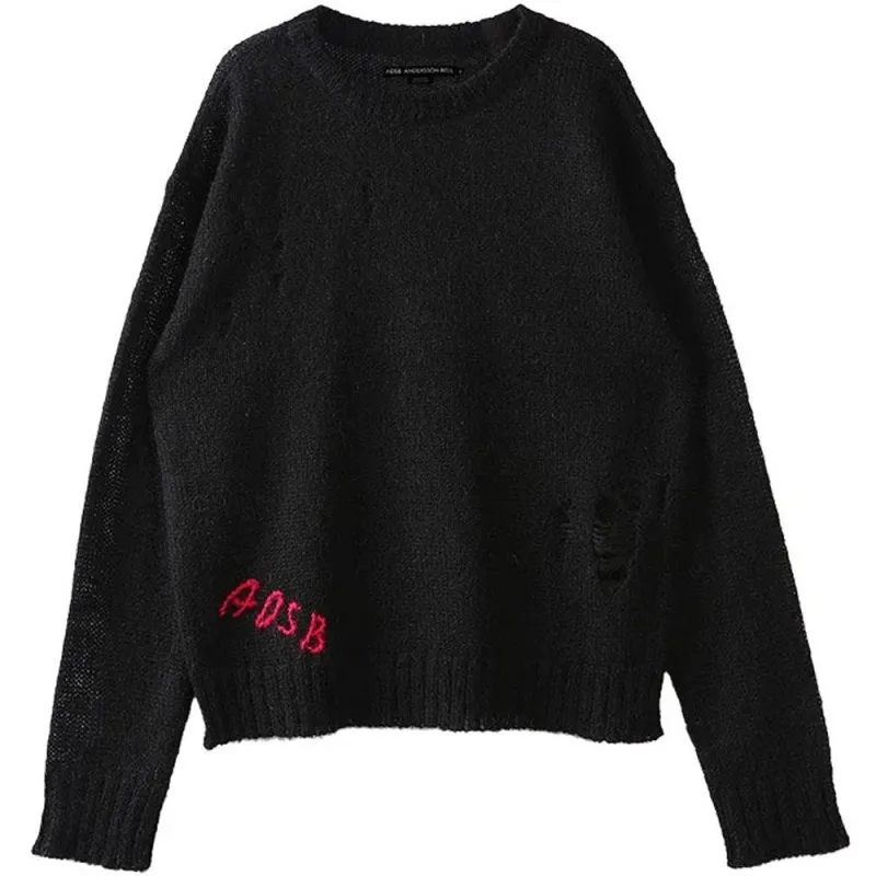 Andersson Bell | (Essential) ADSB Kid Mohair Crew-Neck Sweater 'Black' sold by Hatchet Outdoor Supply Co