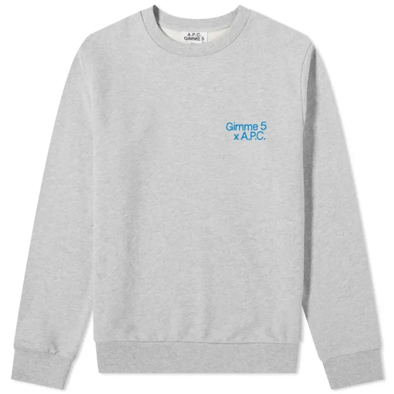 A.P.C. | Michele Sweatshirt 'Gray' sold by Hatchet Outdoor Supply Co