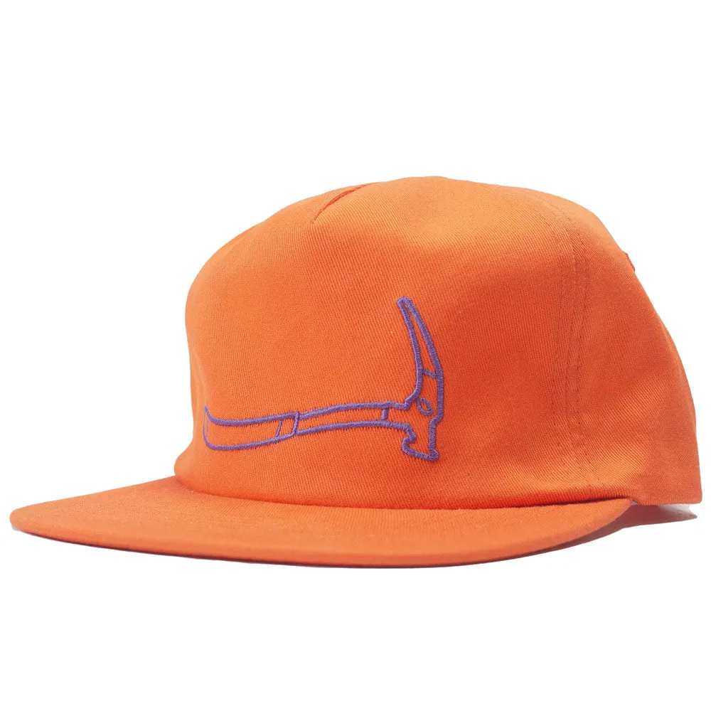 Everyday Mountaineering | Warped Axe Hat 'Orange' sold by Hatchet Outdoor Supply Co