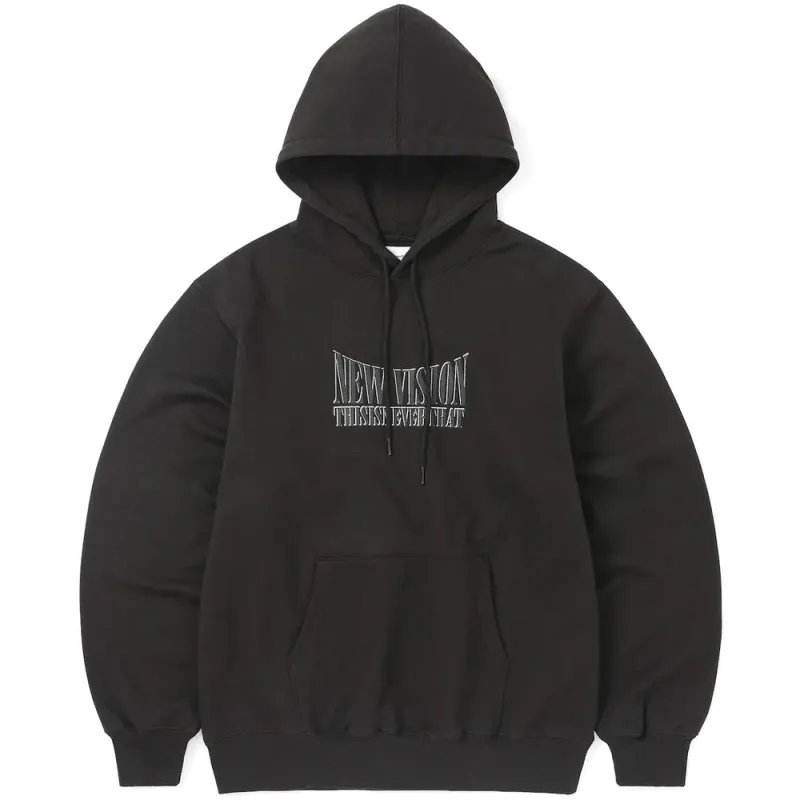 thisisneverthat | New Vision Hoodie 'Off Black' sold by Hatchet Outdoor Supply Co