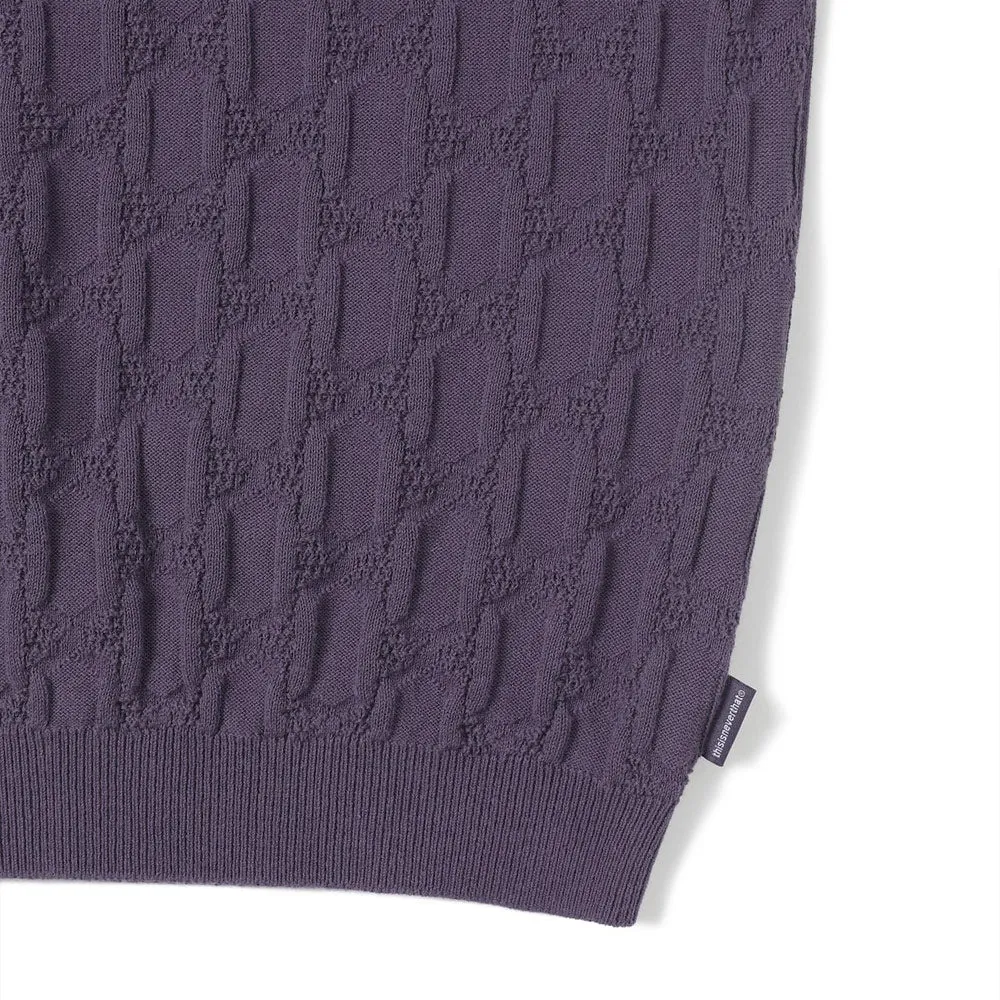 Cable Knit Zip Polo 'Violet' sold by Hatchet Outdoor Supply Co product image thumbnail 4