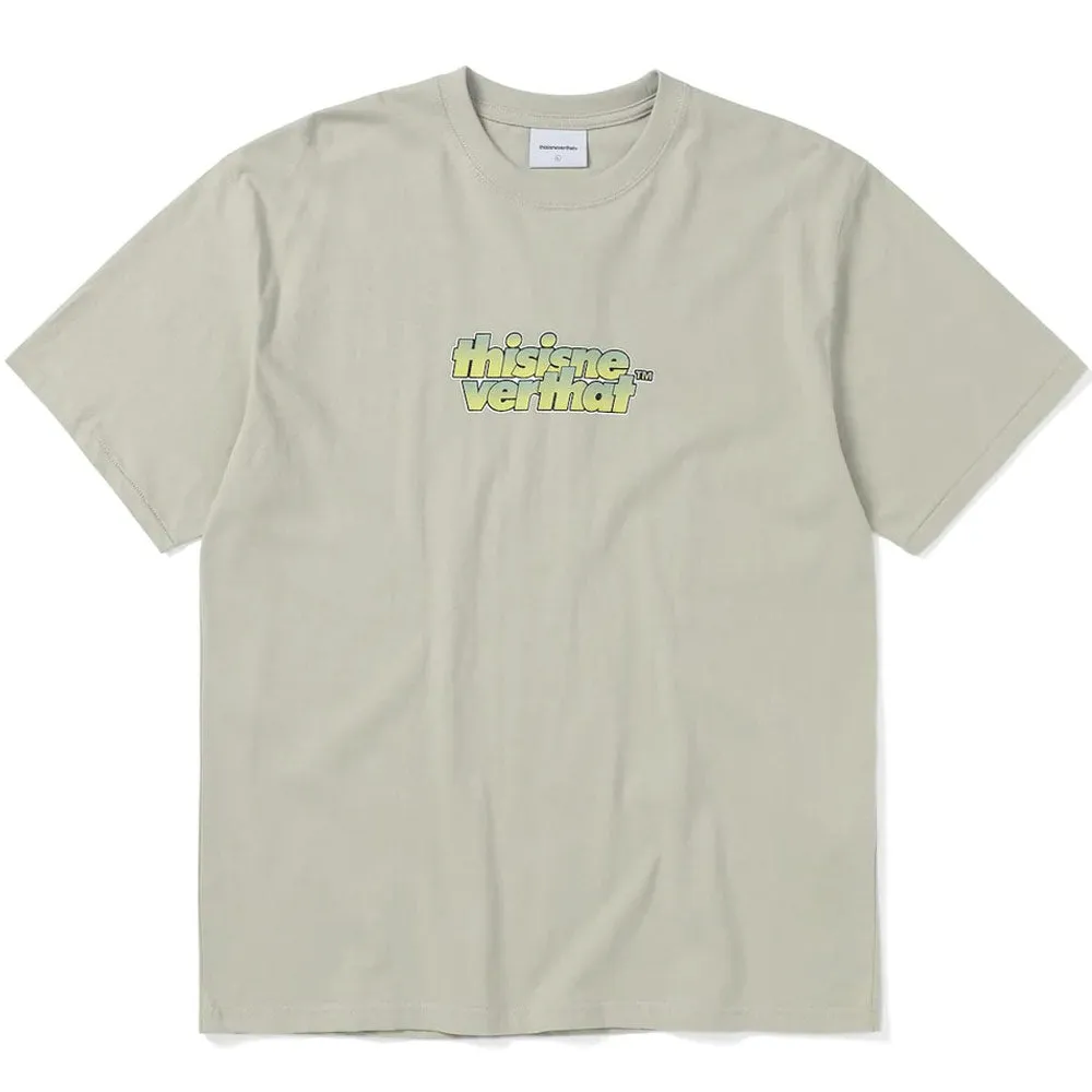 thisisneverthat | Gradient Ol-logo Tee 'Stone' sold by Hatchet Outdoor Supply Co