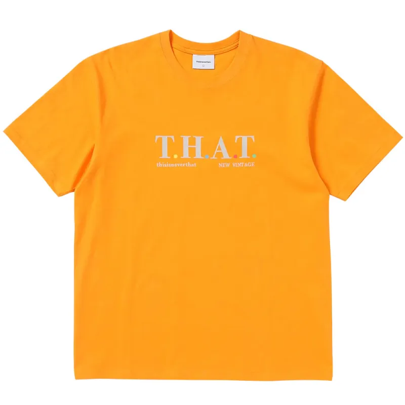 thisisneverthat | T.H.A.T. Tee 'Orange' made by thisisneverthat
