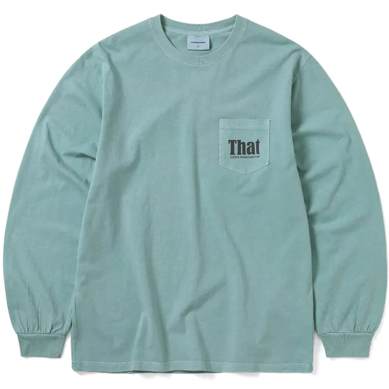 thisisneverthat | That Pocket Long Sleeve Tee 'Light Teal' sold by Hatchet Outdoor Supply Co