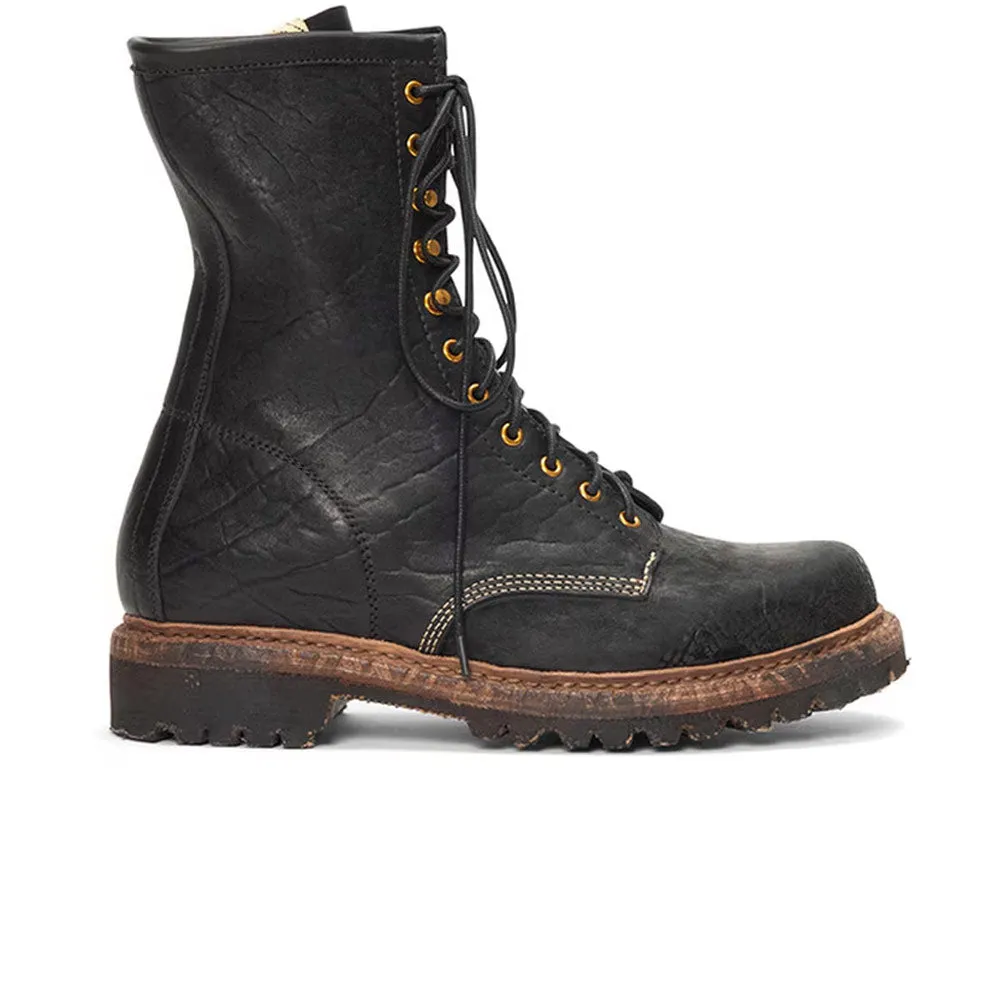 Visvim | Scout Plain Toe Boots HI-Folk 'Black' sold by Hatchet Outdoor Supply Co
