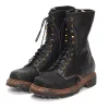 Visvim | Scout Plain Toe Boots HI-Folk 'Black' sold by Hatchet Outdoor Supply Co