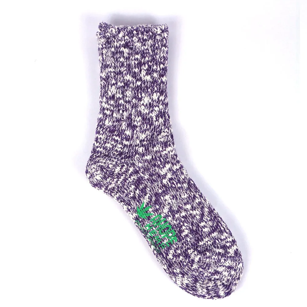 A Hope Hemp | SHSX-007PS Socks 'Purple' sold by Hatchet Outdoor Supply Co