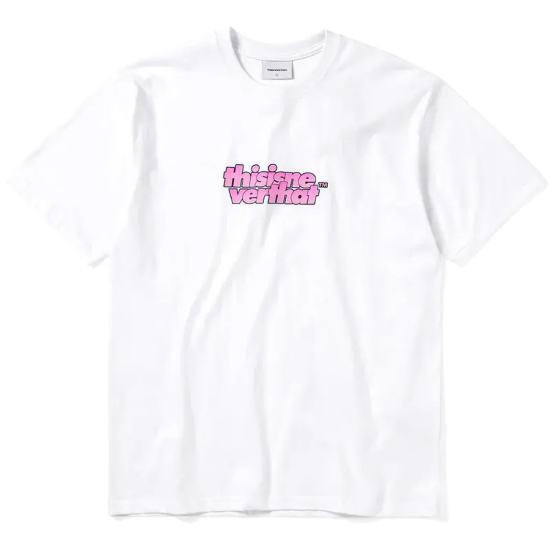 thisisneverthat | Gradient OL-Logo Tee Short Sleeve 'White' sold by Hatchet Outdoor Supply Co