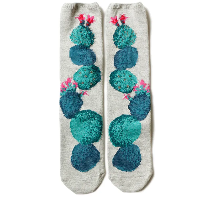 Kapital | 96 Yarns Cactus Socks 'Turquoise' made by Kapital
