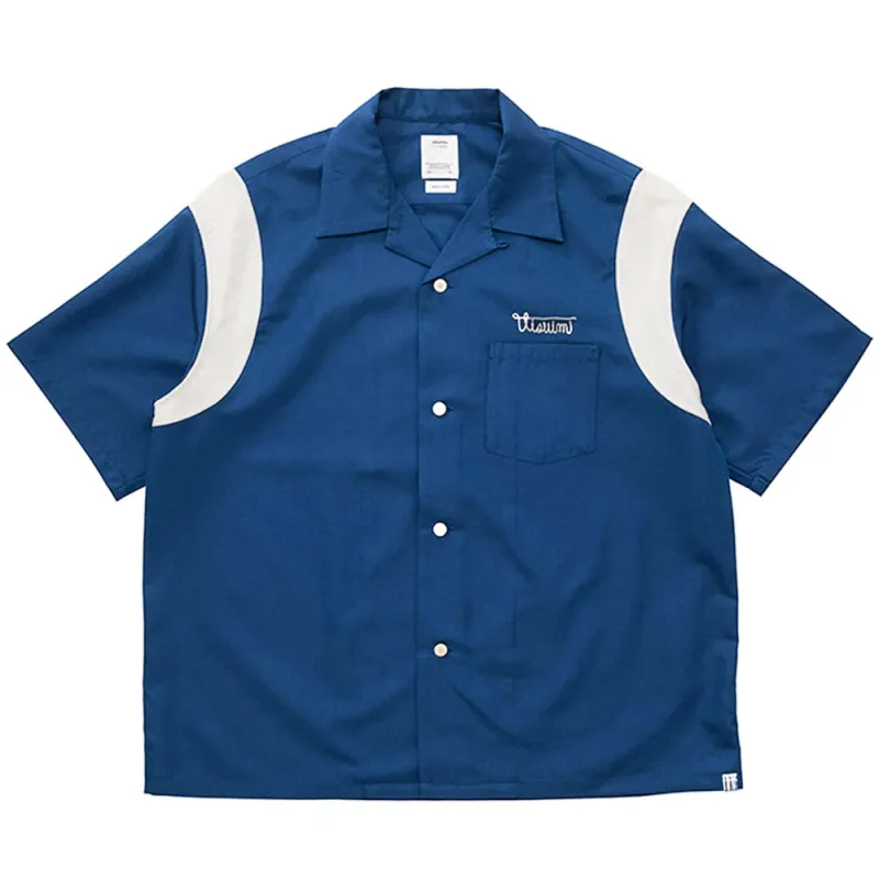 Visvim | Douglas Shirt S/S 'Navy' sold by Hatchet Outdoor Supply Co