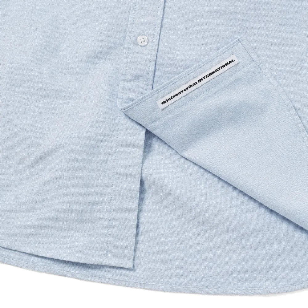 thisisneverthat | T-Logo Oxford Shirt 'Blue' sold by Hatchet Outdoor Supply Co product image thumbnail 4