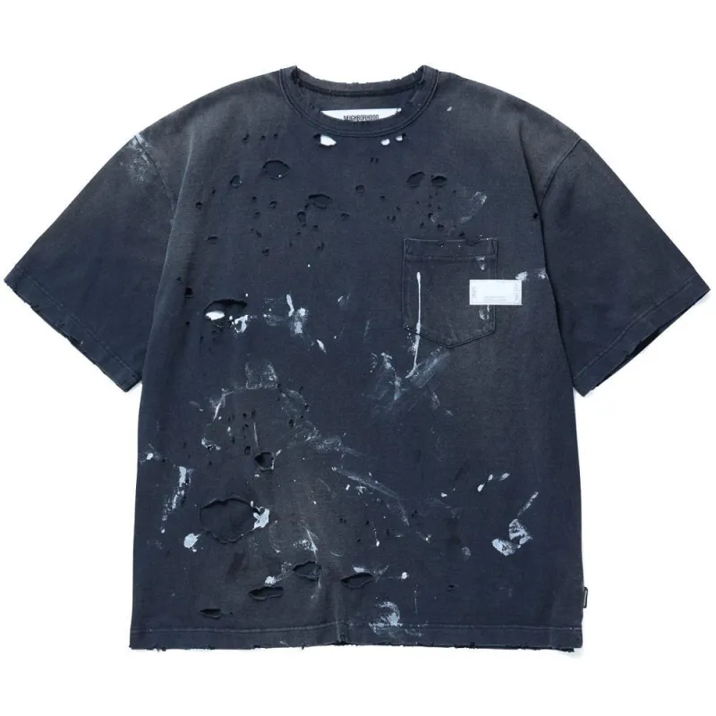 Neighborhood | Savage Crewneck-P SS 'Black' sold by Hatchet Outdoor Supply Co