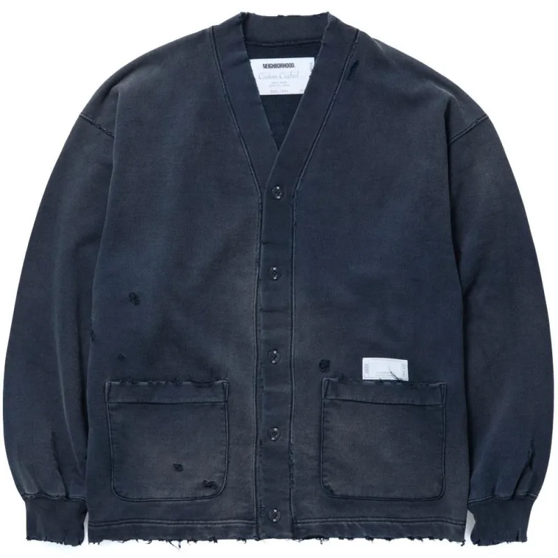 Neighborhood | Savage Sweat Cardigan LS 'Black' sold by Hatchet Outdoor Supply Co