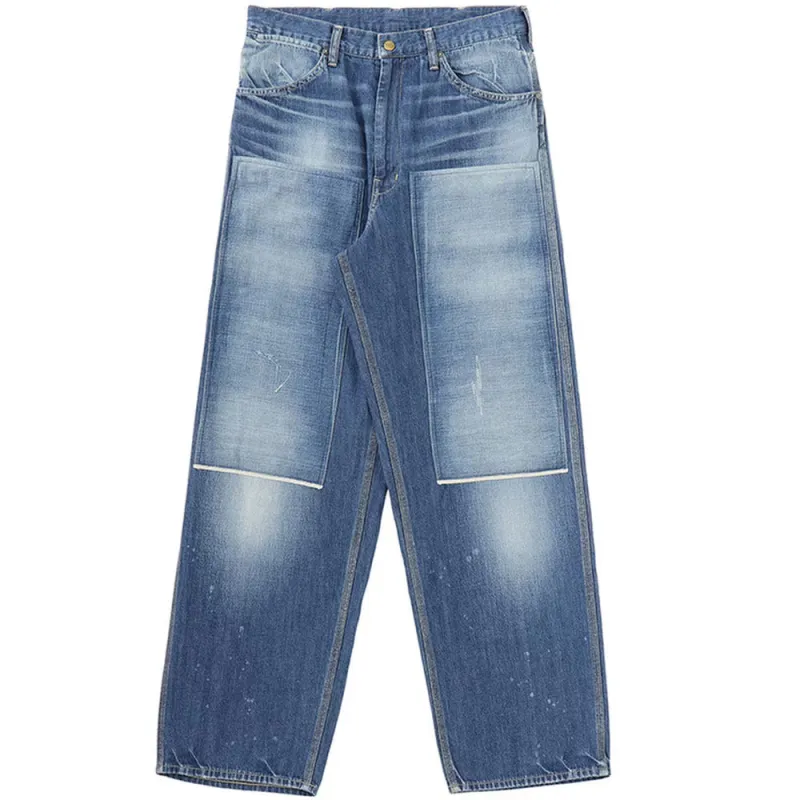 Visvim | S/S Carpenter Pants DMGD 'Indigo' sold by Hatchet Outdoor Supply Co