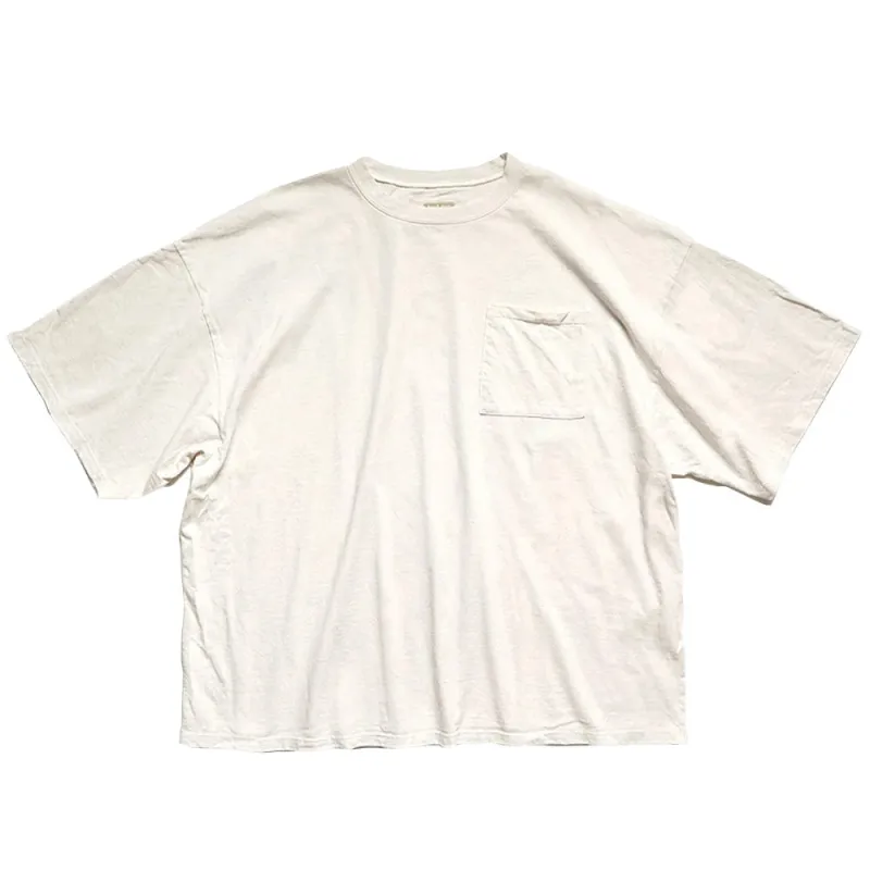 Kapital | Jersey 2Tones Big Pocket T-Shirts (Bone) 'Trico' made by Kapital